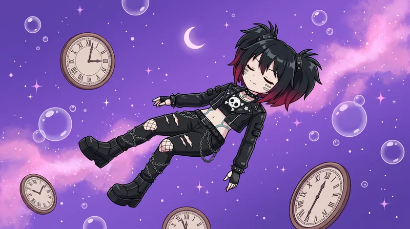 時計としゃぼん玉のあいだで眠りながら浮かぶZERO ZERO